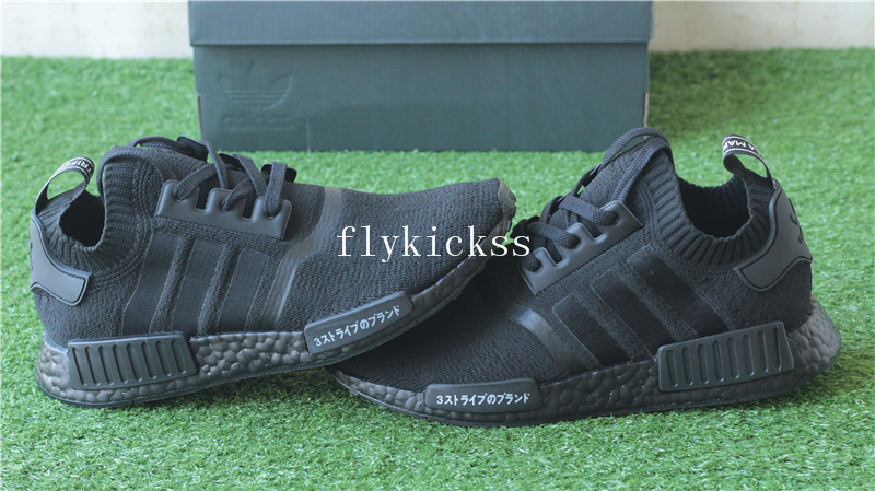 Real Boost Adidas NMD R1 PK Primeknit Triple Black